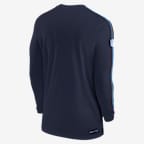 Playera de manga larga Nike Dri-FIT de la NFL Nike para hombre Tennessee Titans Sideline Coach