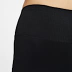 กางเกงปั่นจักรยานขาสั้น 5 นิ้วเอวสูงผู้หญิง Nike One Rib