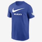 Playera universitaria Nike para hombre Kentucky Wildcats Campus Mascot - Royal