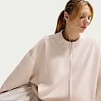 Nike 24.7 ImpossiblySoft Women's Dri-FIT Oversized Crew-Neck Full-Zip Top