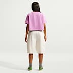 Playera de manga corta holgada cropped para mujer Nike Sportswear Classic