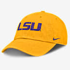 Gorra universitaria Nike ajustable para hombre LSU Tigers Primetime Club - Oro
