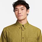 Nike Life Men's Long-Sleeve Oxford Button-Down Shirt