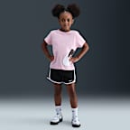 Shorts tempo para niños talla pequeña Nike Dri-FIT