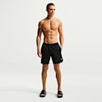 Shorts de playa o alberca con forro de ropa interior de 18 cm para hombre Nike Swim Contend
