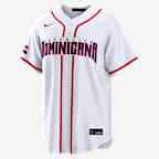 Jersey Nike Stadium para hombre Julio Rodríguez Dominican Republic National Baseball Team 2026 World Baseball Classic - Blanco