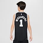 San Antonio Spurs 2022/23 Icon Edition Swingman NBA-jersey voor jongens