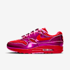 Nike Air Max 1 Premium Men's Shoes - Playful Pink/Playful Pink/University Red