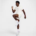 Nike Miler Flash UV-hardlooptop met korte mouwen en Dri-FIT voor heren