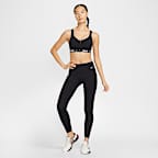 สปอร์ตบราผู้หญิงซิปหน้าเสริมฟองน้ำ Nike Indy High Support