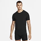 Nike Dri-FIT Essential Cotton Stretch Men's Slim Fit Crew Neck Undershirt (2-Pack)