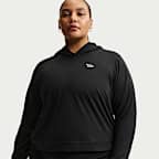 Nike Sportswear Chill Knit Women's Lightweight Hoodie (Plus Size) - Black/Chalk