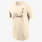 Playera universitaria Nike para hombre Oregon Script - Natural