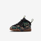 Nike Little Posite Pro Premium Baby/Toddler Shoes - Black/Voltage Green/Gum Dark Brown/Black