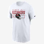 Playera Nike de la NFL para hombre Tampa Bay Buccaneers Helmet Essential - Blanco