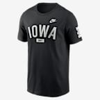 Iowa Legacy Arch 2-Hit Men's Nike College T-Shirt - Black