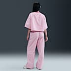 나이키 스포츠웨어 칠 포플린 여성 미드라이즈 루즈 스트라이프 팬츠