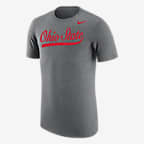 Ohio State Men's Nike College T-Shirt - Dark Grey Heather