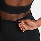 Dámské 7/8 legíny Nike One se středně vysokým pasem a síťovanými díly