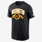 Washington Commanders Rewind Front And Back Hit Essential Men's Nike NFL T-Shirt - Black