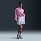 Nike Sportswear Phoenix Fleece 女款加大尺寸半長式拉鍊短版運動衫