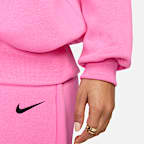 Sudadera oversized de cuello redondo de tejido Fleece para mujer Nike Sportswear Phoenix