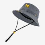 Michigan Nike College Boonie Bucket Hat - Flint Grey