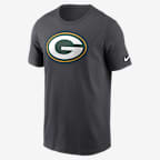 Green Bay Packers Logo Essential Men's Nike NFL T-Shirt - Anthracite