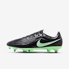 Nike Tiempo Maestro Academy Botes de futbol de perfil baix per a terreny tou - Negre/Negre/Illusion Green