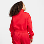 Sudadera cropped de cierre de 1/4 para mujer Nike Sportswear Phoenix Fleece