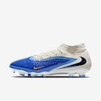 Nike Phantom 6 High Academy Multi-Ground Soccer Cleats - Racer Blue/Dark Obsidian