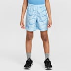 Conjunto de shorts de dos piezas con estampado Rhythm para niños talla pequeña Nike Dri-FIT