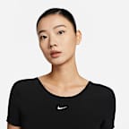 Nike Sportswear Chill Knit Women's Tight Scoop-Back Short-Sleeve Mini-Rib Top