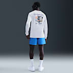 Playera de básquetbol de manga larga para hombre Nike