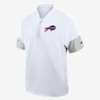 Buffalo Bills Sideline Coach Men's Nike NFL 1/2-Zip Short-Sleeve Jacket