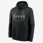 Oregon Ohana Club Men's Nike College Pullover Hoodie - Black