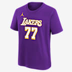 Luka Doncic Los Angeles Lakers Statement Edition Big Kids' NBA T-Shirt - Field Purple