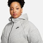 Sudadera con gorro de cierre completo para mujer talla grande Nike Sportswear Tech Fleece Windrunner