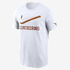 Texas Primetime Campus 2-Hit Swoosh Men's Nike College T-Shirt - White