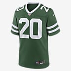 Jersey de fútbol americano Nike de la NFL Game para hombre Breece Hall New York Jets - Verde