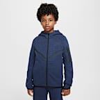 Nike Sportswear Tech Fleece Big Kids' Full-Zip Hoodie