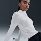 Playera de manga larga slim con cuello alto para mujer Nike Sportswear Chill Knit