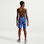 Shorts de playa o alberca con forro de ropa interior de 18 cm para niño talla grande Nike Swim Breaker