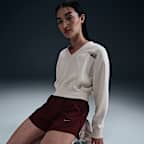 ナイキ スポーツウェア フェニックス フリース ウィメンズ オーバーサイズド Vネック クロップド トップ