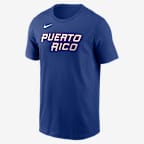 Edwin Díaz Puerto Rico National Baseball Team 2026 World Baseball Classic Men's Nike T-Shirt - Rush Blue