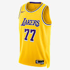 Jersey Nike Dri-FIT de la NBA Swingman para hombre Los Angeles Lakers Icon Edition 2022/23 - Amarillo