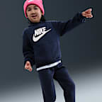Conjunto de sudadera con gorro para niños talla chica Nike Sportswear Club Fleece
