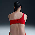 Nike Swim Swoosh Link Women's Terry Asymmetrical Bikini Top