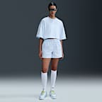 Playera de manga corta de French Terry holgada cropped para mujer Nike Sportswear Phoenix Fleece