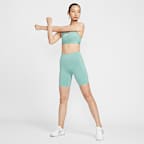 나이키 유니버사 여성 하이웨이스트 8인치 노 프론트 심 바이커 쇼츠